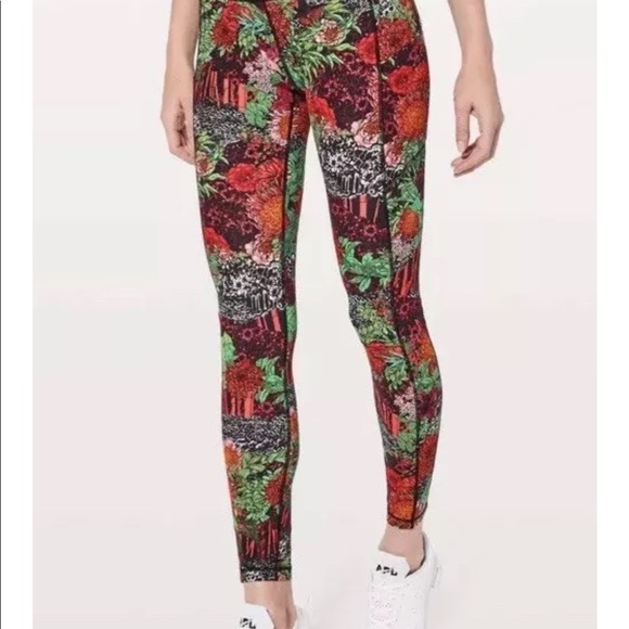 ❗️SOLD❗️Lululemon wunder Under Leggings zen garden - Picture 2 of 8